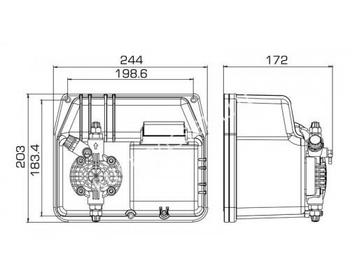 Насос дозир. мембранный BT-MA/AD 20-5 230V для бассейна Насос дозир. мембранный BT-MA/AD 20-5 230V для бассейна