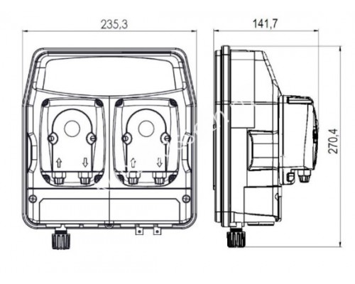 Авт.станция дозир и контр. eTWIN PER PH/RX 3.0L-3.0 230V для бассейна Авт.станция дозир и контр. eTWIN PER PH/RX 3.0L-3.0 230V для бассейна