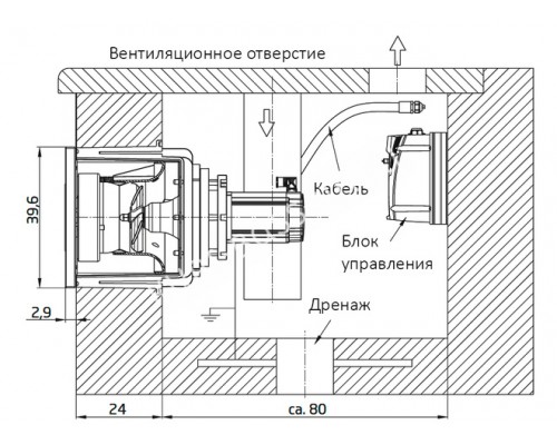 Закладная деталь противотока BADU JET Turbo Pro Design 1, универсал. Закладная деталь противотока BADU JET Turbo Pro Design 1, универсал.