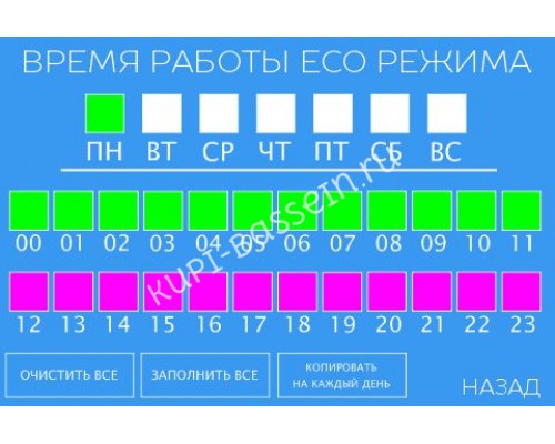 Панель управления фильтрацией и нагревом для бассейна БАРРАКУДА-2