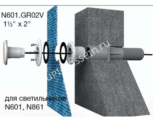 Светильник N861, LED, белый хол., встраиваемый для бассейна, 35Вт Светильник N861, LED, белый хол., встраиваемый для бассейна, 35Вт
