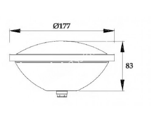 Лампа P707, LED, белый холодный, PAR56, 25 Вт, 12В AC, ABS для бассейна Лампа P707, LED, белый холодный, PAR56, 25 Вт, 12В AC, ABS для бассейна