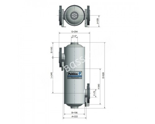 Теплообменник 200 кВт MAXI-FLO TITANIUM 680 Pahlen/11380 для бассейна Теплообменник 200 кВт MAXI-FLO TITANIUM 680 Pahlen/11380 для бассейна