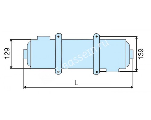 Теплообменник MAXI-FLO, 120 кВт, AISI 316, Pahlen для бассейна Теплообменник MAXI-FLO, 120 кВт, AISI 316, Pahlen для бассейна