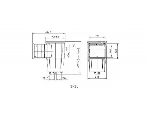 Скиммер ( универсал.) Kripsol SKSL
