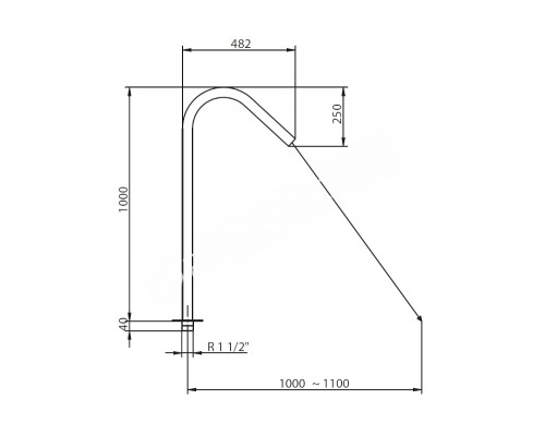Водопад (полированный) Flexinox Cannon Jet Thaiti (87187010) для бассейна