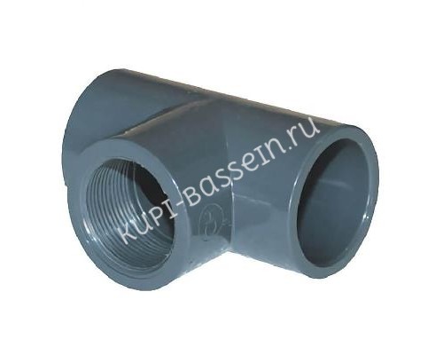 Тройник 90 гр. д. 50-1 1/2" Coraplax (7303050) для бассейна Тройник 90 гр. д. 50-1 1/2" Coraplax (7303050) для бассейна