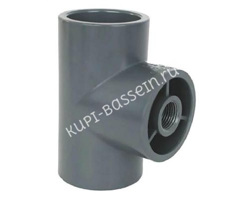 Тройник 90 гр. д. 50-1/2" Coraplax (7304050) для бассейна Тройник 90 гр. д. 50-1/2" Coraplax (7304050) для бассейна