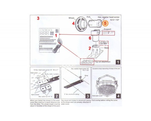 Втулка-адаптер колеса-рукоятки ролика Competition 75133 (751002) для бассейна