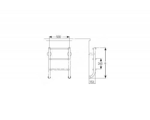 Лестница 3 ступени Kripsol TWO-PART/DOS PIEZAS (DPI 3.C) для бассейна