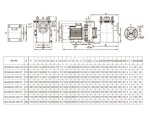Насос нерж.ст. 15кВт 380B для бассейна Mayer Schwimmbad LX SCA100-80-160/15T Насос нерж.ст. 15кВт 380B для бассейна Mayer Schwimmbad LX SCA100-80-160/15T