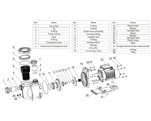 Насос (2,2кВт 220B 30 м3/ч h 8м в.ст.) Mayer Schwimmbad LX SGP300 для бассейна Насос (2,2кВт 220B 30 м3/ч h 8м в.ст.) Mayer Schwimmbad LX SGP300 для бассейна