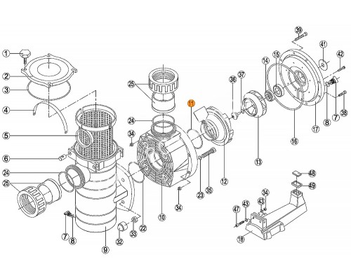 Насос 10,2кВт 400/700В Kripsol KAN-1270 T2.В