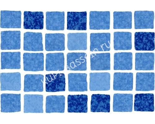Пленка-мозаика для отделки бассейнов SUPRA blue mosaic 1123/01 Elbtal Plastics ш.1,65 2001177