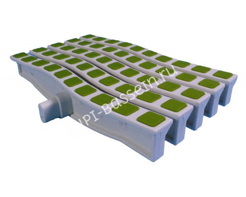 Решетка переливная цветная волна Anti Slip 250 х 26.5 мм зеленая для бассейна Решетка переливная цветная волна Anti Slip 250 х 26.5 мм зеленая для бассейна