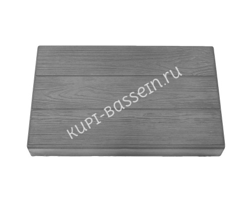 Копинговый камень AquaViva 600х370х70-40, Wood серый Копинговый камень AquaViva 600х370х70-40, Wood серый