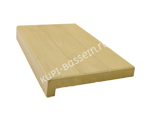 Копинговый камень AquaViva 600х370х70-40, Wood бежевый Копинговый камень AquaViva 600х370х70-40, Wood бежевый