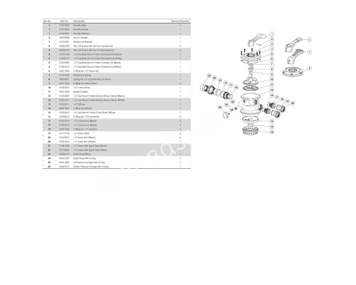 Фильтр Aquaviva V500 (11 м3/ч, D535) для бассейна