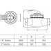 Кран Aquaviva V50-2 (E) двух позиционный 63 мм.