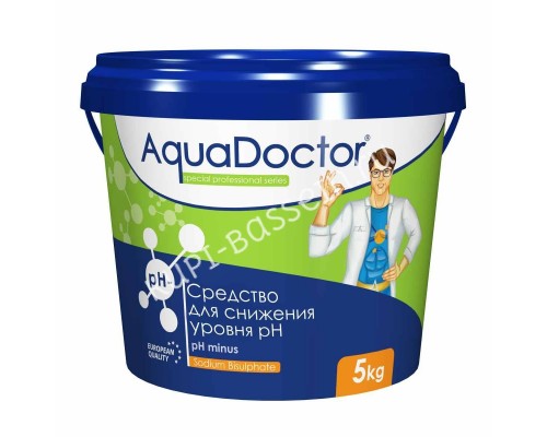 AquaDoctor pH Minus 25 кг для поддержания идеального pH в бассейне