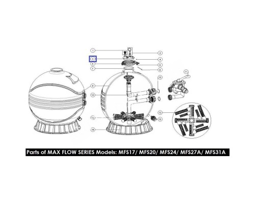 Крышка для фильтра Aquaviva MFS/SP 01201022