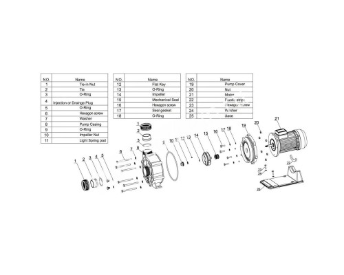 Насос Aquaviva LX WTB400T (380В, 80 м3/ч, 5.5HP) для бассейна