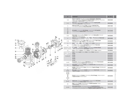 Насос Hayward HCP38301E KAP300 M.B (220В, 48 м3/ч, 3HP) для бассейна