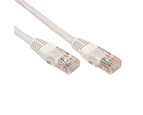 Патч-корд U/UTP CAT 6A (10G), RJ45-RJ45, 28AWG, LSZH, серый, 1м,