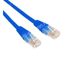 Патч-корд U/UTP, CAT 5e, RJ45-RJ45, 26AWG, LSZH, синий, 1м,