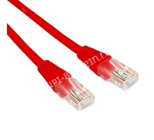 Патч-корд U/UTP, CAT 5e, RJ45-RJ45, 26AWG, LSZH, красный, 2м,