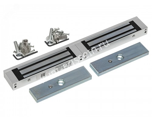 Замок электромагнитный сдвоенный, офисный дизайн, планка в комплекте
