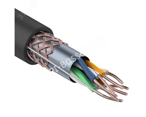 Кабель витая пара SFTP 4PR 24AWG CAT5e наружный (OUTDOOR) бухта 305 м, REXANT