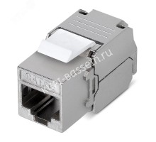 Модуль Keystone Jack RJ-45(8P8C) FTP экранированный CAT 5e тип 180град самозажимной