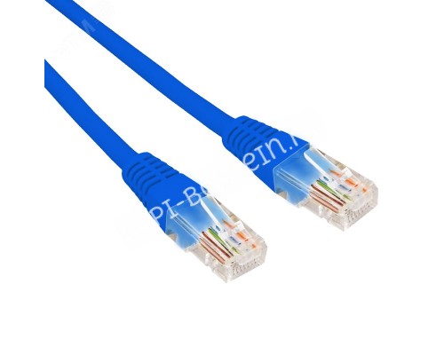 Патч-корд U/UTP CAT 6, RJ45-RJ45, 26AWG, LSZH, синий, 3м,