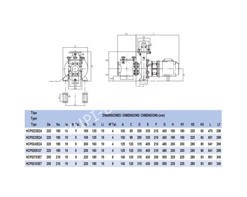 Насос Hayward HCP52103E7 (380В, 97 м3/ч, 10HP) для бассейна