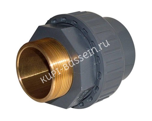 Муфта переходная металл НР EFFAST d50x1-1/2" (RGRBND050F) для бассейна