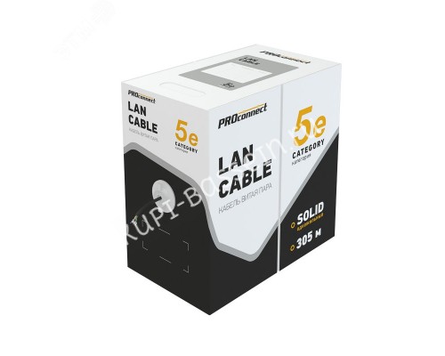 Кабель витая пара PROconnect FTP 4PR 24AWG, CCA, CAT5e,OUT, (бухта 305 м)