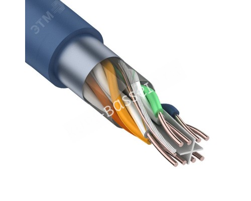 Кабель витая пара FTP 4PR 23AWG CAT6 (бухта 305 м ) , REXANT