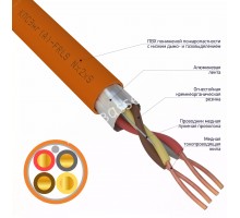 Кабель огнестойкий КПСЭнг(А)-FRLS 2x2x0,75 кв.мм, 200 м,