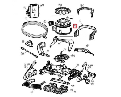 Комплект Cyclone для робота-пылесоса Hayward AquaVac 600/650 (RCX361140KIT234)