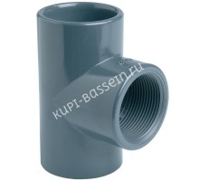 Тройник 90° переходной с резьбой EFFAST d25x3/4" (RGRTIG025C)