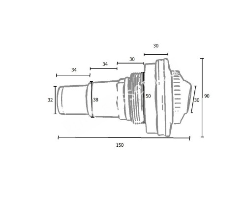 Форсунка Kokido Olimpic K004BU/W (ver2) стеновая белая для бассейна