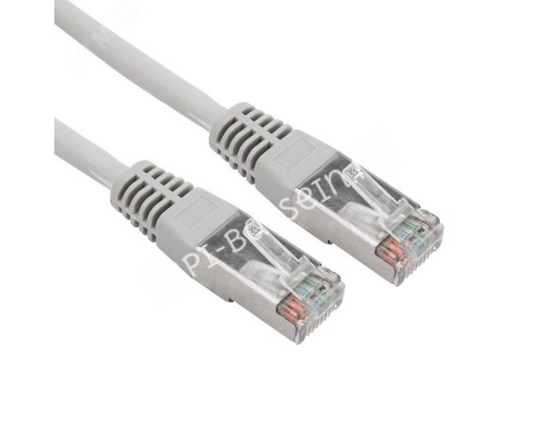 Патч-корд F/UTP CAT 6, RJ45-RJ45, 26AWG, LSZH, серый, 1.5м,