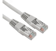 Патч-корд F/UTP, CAT 5e, RJ45-RJ45, 26AWG, LSZH, серый, 0,3м,