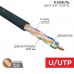 Витая пара  U/UTP CAT 6 PE 4PR 23AWG OUTDOOR SOLID черный 305м