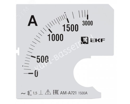 Шкала сменная для A721 1500/5А-1,5 PROxima