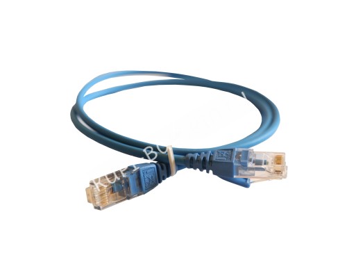 Патч-корд HD RJ 45 категория 6 U/UTP LSZH неэкранированный 1 м голубой