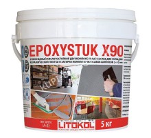 Эпоксидная кислотостойкая затирка EPOXYSTUK X90 5 кг белая