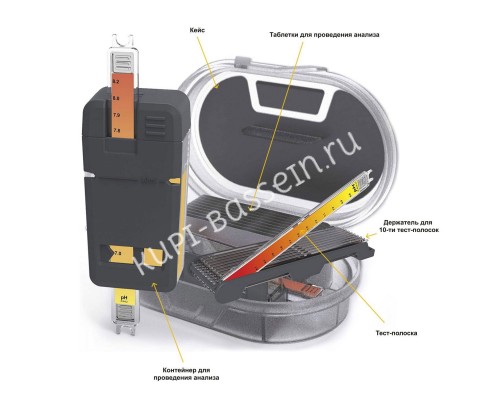 Тест-полоска FlexiTester Total Hardness для определения жесткости воды в бассейне