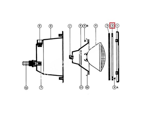 Фланец Hayward для прожектора Disegn Light 300Вт (PRX9513)